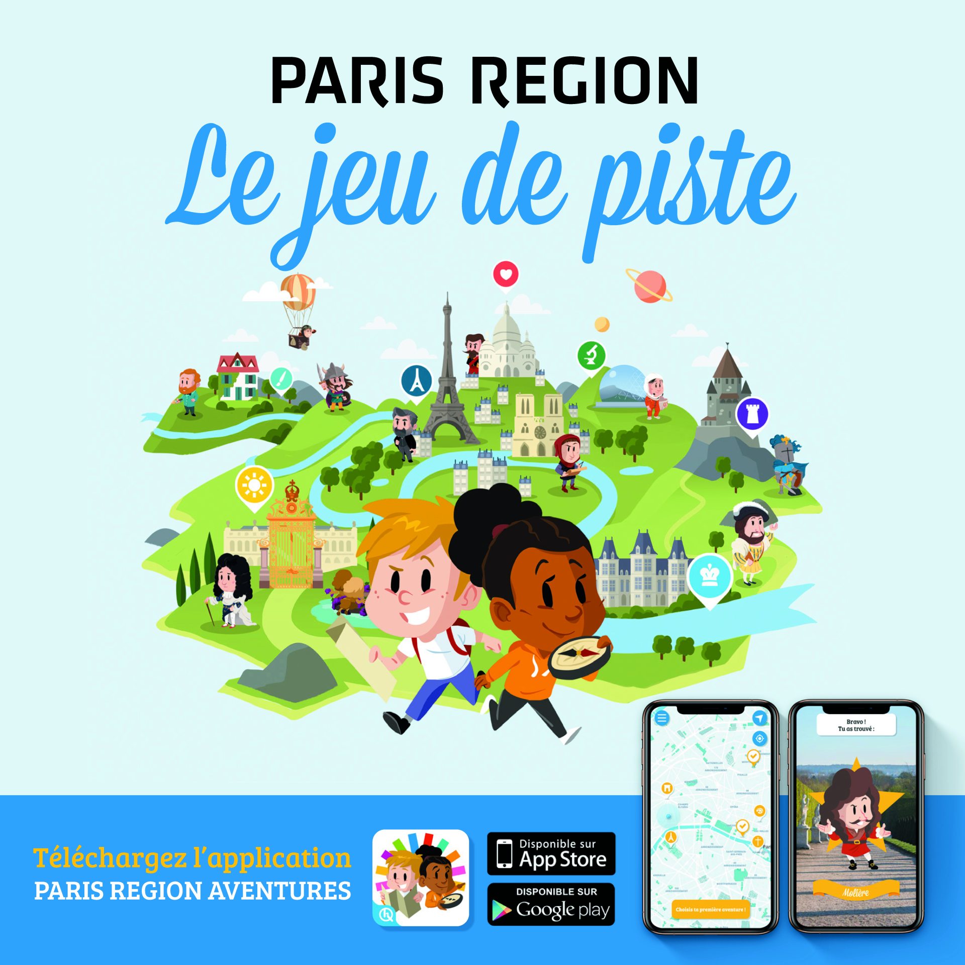 Visuel de l'application Paris Region Aventures - Le jeu de piste